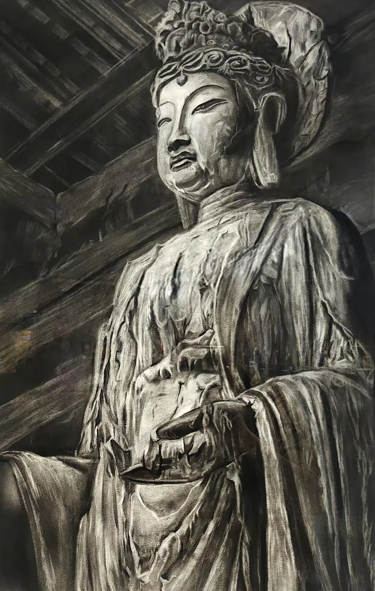 佛像素描